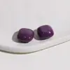 14mm Colorido Cor Sólida Geométrico Quadrado Resina Meio Redondo Patch Acessórios DIY Brincos Coreanos Acessórios de Brinco Materiais