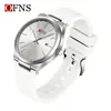 Nuevo Reloj de Hombre Transfronterizo Oufani, Simple de Tres Manecillas con Calendario para Negocios, Reloj de Cuarzo de Aspecto Elegante para Mujer con Patrón de Sol