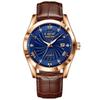 Lige/ Moda Transfronteriza Reloj de Cuarzo Multifunción Luminoso con Calendario Impermeable para Hombre Reloj de Pulsera de Negocios