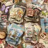 Série Xin Mo Yi Jiu Shi Papel Material 3.0 Pacote de Adesivos Decorativos Colagem DIY Diário Retrô