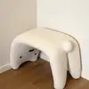 Taburete para cambiar zapatos de gato, taburete para zapatos en la puerta del hogar, taburete pequeño, taburete para sofá de porche, taburete de tocador estilo crema