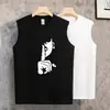 Chaleco Deportivo de Verano para Hombre Marca de Moda 2026 Estilo Caliente Transpirable Algodón Puro Sin Mangas Baloncesto Ropa Casual Estudiante Camiseta sin Mangas
