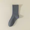 Calcetines Blancos Finos de Verano para Mujer para Combinar con Tenis, Algodón Puro, de Longitud Media, Sin Costuras, Estilo Primavera
