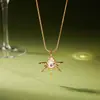 Collares de Acero de Titanio Europeos y Americanos Jieding, Pendientes de Circonita, Pendientes de Acero Inoxidable de Gama Alta de Lujo Ligero, Joyería Europea y Americana, Accesorios Transfronterizos