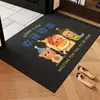 Felpudo de Bienvenida para el Hogar, Felpudo para Puerta de Entrada, Felpudo de Entrada con Tema de Estrellas, Felpudo Negro Resistente a la Suciedad, Alfombra de Lino Sintético, Felpudo Antideslizante