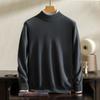 Suéter de Cachemir 100% Cachemir Puro para Hombre Grueso Cálido Cuello Semi Alto Tejido Casual Prenda Base Otoño e Invierno