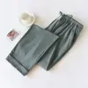 Pantalones de Pijama Domésticos de Algodón Talla Grande para Hombres y Mujeres Se Pueden Usar como Ropa Doméstica Delgada y Holgada Pantalones Casuales de Primavera y Otoño Verano