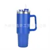 Taza para helado de 40 oz con asa, Taza para coche, Portátil para exteriores, Aspiradora de coche, Vaso térmico de acero inoxidable 304