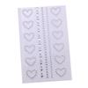 Sticker Corazón Negro Estrella Acrílico Diamante Sticker Fondo Plano Adhesivo Mixto Multitamaño Fila Mixta Personalizado Cosmético Cara Sticker