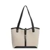 Bolsa de Ombro de Linho Estilo Coreano para o Dia a Dia, Grande Capacidade, Nova Moda Elegante, Bolsa Tote Casual Colorida Tendência