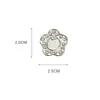 Accesorios para zapatos Croc DIY hebilla de flor de plata de alta gama accesorio decorativo desmontable recomendado por Xiaohongshu, accesorio de hebilla individual