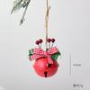 Atacado Natal Ferro Sino Pingente Arco Pinha Vermelho Cone Sinos Árvore de Natal Decorações DIY