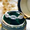 Regalo del Día de San Valentín Anillo de Cadena Más Vendido para Mujer Plata de Ley S925 Anillo Abierto Fabricante de Joyería Metálica En Stock