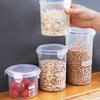 Frasco sellado de plástico para alimentos, recipiente de almacenamiento, recipiente para almacenar granos gruesos, aperitivos de cocina, caja de almacenamiento para refrigerador