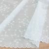 Tecido de algodão com bordado vazado e borda ondulada vestido roupa infantil têxtil para casa toalha de mesa camisa tecido de algodão bordado