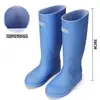 Las botas de lluvia de caña alta son impermeables y antideslizantes, adecuadas para parejas, cómodas para viajar, modernas y a la moda, duraderas para el uso diario, actividades al aire libre y búsqueda de tesoros en la playa.