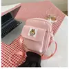 Estilo Mori Simple Color Sólido Dibujos Animados Mini Ligero Pequeña Mochila Estilo Coreano Moda Femenina Casual Estilo Occidental Bolso Cruzado