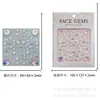 Pegatinas para Cejas Infantiles de Niña Estilo Princesa Decorativas para la Cara Pegatinas de Pintura Pegatinas para Maquillaje de Escenario Pegatinas de Cristal Brillantes