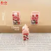 Nueva Serie de Cartones de Leche Hello Kitty Juguete de Comida Hecho a Mano DIY Pegamento de Crema Accesorios de Resina Colgante Decoración Adorno