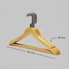 Percha de madera maciza con barra para hoteles, casas de huéspedes y tiendas de ropa, especializada para trajes y abrigos, percha ancha para hombros que no deja marcas