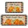 Alfombra de Cocina Temu Halloween Transfronteriza Alfombra de Entrada de Calabaza de Halloween Absorbente de Agua y Resistente a las Manchas Alfombra Larga para Pies