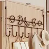Colgador de Puerta, Perchero sin Taladro, Estante de Almacenamiento Montado en Puerta, Perchero Colgante para Puerta de Dormitorio, Organizador de Bolsos