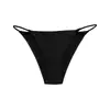 Ropa interior femenina sin costuras de seda helada, bragas de yoga para mujer suaves y amigables con la piel, tanga de cintura baja de tirante fino, una pieza, venta al por mayor
