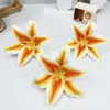 Cabezas de Flor de Lirio de Película Realistas Impresas en 3D para Arreglos Florales de Pared, Materiales DIY para Hacer Tocados, Coronas de Flores y Decoraciones para Sombreros