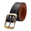 Cinturón de piel de cerdo para hombre, corte de piel de vaca entera, cinturón automático conjoined, suministro para puestos de feria de running Jianghu para hombre