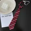 Camisa JK Listrada Acessórios de Gravata Feminina Estilo Acadêmico Estilo Coreano DK Masculino Sem Nó de Gravata Casual Estilo Japonês Uniforme Escolar para Estudantes