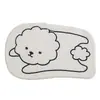 Lavable a Máquina Baño Absorbente Pareja Individual Puerta de Baño Mascota Imitación Cachemira Suave Alfombrilla de Piso Antideslizante y que No Suelta Pelusa