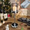 Suporte de Vela Nórdico de Luxo Leve Suporte de Aromaterapia de Vidro Enfeites à Prova de Vento Romântico Adereços de Jantar à Luz de Velas Decoração