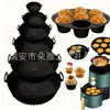 Plato de Silicona para Freidora de Aire de Venta Caliente Transfronterizo Bandeja de Silicona para Freidora Bandeja para Hornear Aislada Molde para Pastel Freidora Interior