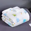 Onda de Luz Dinámica 6 Capas Gasa de Algodón Alta Densidad Toalla de Baño Toalla para Bebé Manta Cubre Bebé Toalla de Baño Suave para Recién Nacido