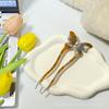 Pinza para el cabello de flor de cinco pétalos de ácido acético nuevo estilo coreano, elegante de alta calidad para niña, pinza para el cabello de disco para la parte posterior de la cabeza