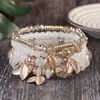 Nuevo Pulsera Bohemia de Mariposa al por Mayor Multicapa con Cuentas Diseño de Nicho Joyería Transfronteriza Versátil