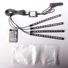 Luz de ambiente para pies de coche de comercio exterior CGHAO LED de ocho colores activado por voz Bluetooth para interior de coche sin cableado USB luz de ambiente