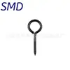 Tornillo de ojo de buey transfronterizo acero inoxidable 304 anillo de ojo de buey negro tornillo autorroscante cerrado tornillo gancho de lámpara gancho de signo de interrogación
