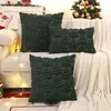 Funda de almohada navideña transfronteriza de comercio exterior, felpa de otoño e invierno, árbol de Navidad, bordado acolchado, decoración del hogar, dropshipping