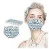Máscara Descartável para Adulto Máscara Protetora Estrutura de Três Camadas com Meltblown Estampa Fashion Flor de Pêssego Suporte Transfronteiriço para Cabelo