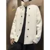 Cárdigan de punto holgado para hombre, estilo coreano, diseño de nicho, para otoño e invierno, con botones sueltos estilo americano
