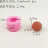 Molde para Hornear Pastel de Chocolate Fondant Bola Baloncesto Fútbol Molde DIY Yeso Aromaterapia Vela Pegamento Molde
