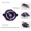 Pinza para el cabello de acrílico con clip de resorte, placa perlada de moda, pasador para el cabello, tocado de flor de camelia, placa ligera, accesorios para el cabello de acrílico de color puro para mujer