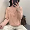 Suéter Grueso de Invierno para Mujer con Cuello Alto y Estilo Perezoso Top Camisa de Otoño e Invierno 2025 Nuevo