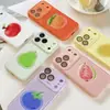 Capa 3D de frutas fresca e estilosa adequada para iPhone 17 PRO MAX, iPhone 16 janela de visualização com ampliação instantânea capa protetora