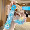 Celebridad de Internet Aceite en Color Perla Burbuja Estrella Luna Conejo Llavero Corazón de Niña Botella de Arena Fugaz Colgante Adornos Colgantes para Mochila de Pareja para Hombres