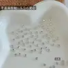 Rhinestones Mini para Uñas con Forma de Corazón y Base Plana, Rhinestones de Forma Irregular de Moda, Rhinestones de Vidrio con Forma de Corazón Color Durazno, Decoraciones de Uñas Portátiles