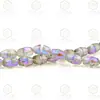 Cuentas de Cristal de Vidrio Brillantes de Alta Gama con Agujero Central, Campana, K9 Premium Electroplateado, 8/10mm, Accesorios para Joyería DIY, Aretes