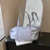 Bolsa de Ombro Simples de Grande Capacidade para Viagem Verão 2026 Leve Bolsa Tote para o Dia a Dia Cor Sólida Casual Bolsa de Ombro/Axila