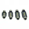 Nueva luz LED de techo para coche de decodificación, luz de doble punta 3030 3SMD 31-41MM 12V, luz de matrícula brillante
